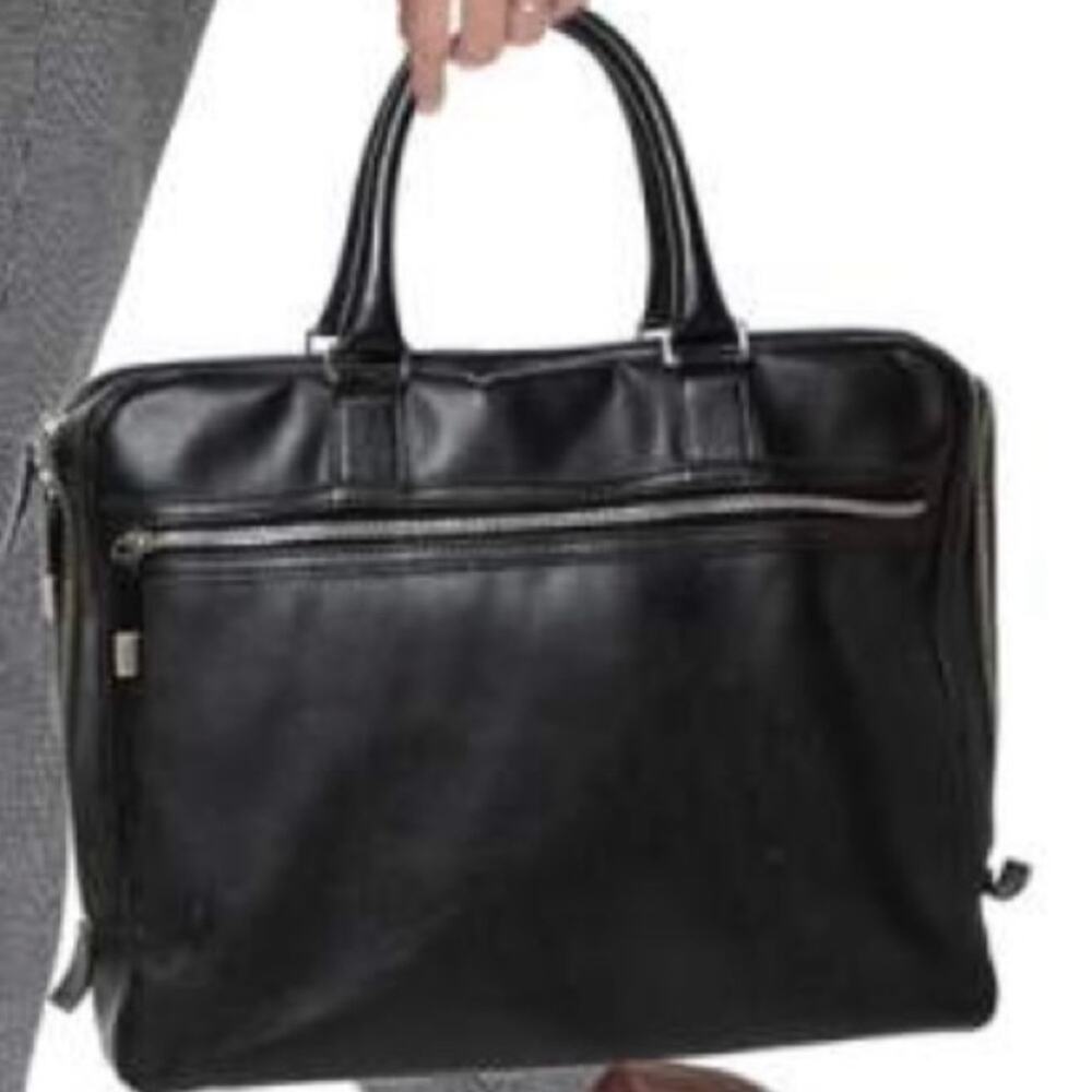 Dior Homme Oblique Coated Canvas Briefcase Black Authentic Italy AS-IS Project